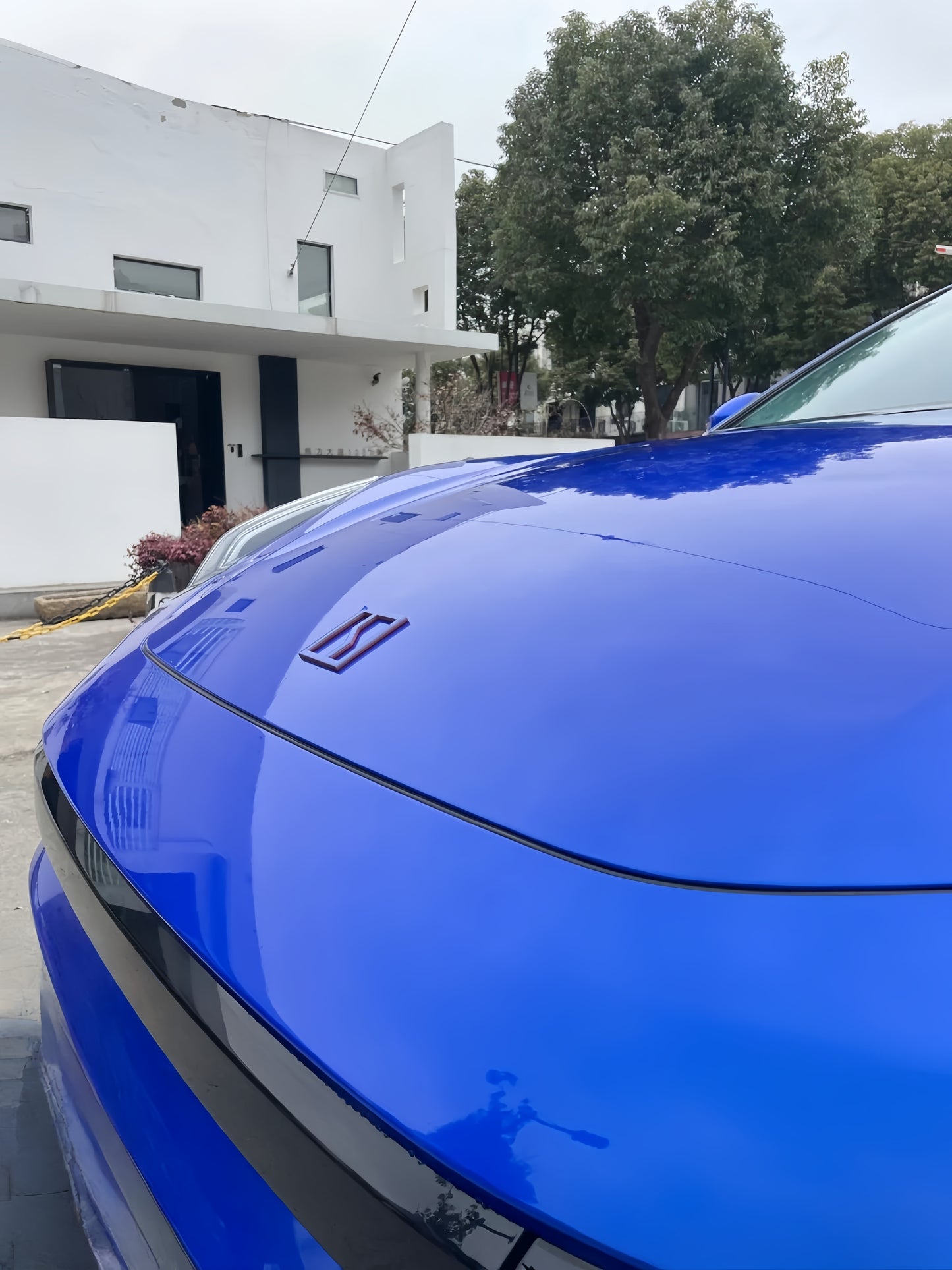 Anole Glossy Metallic Bright Blue Azure Blue Car Vinyl Wrap