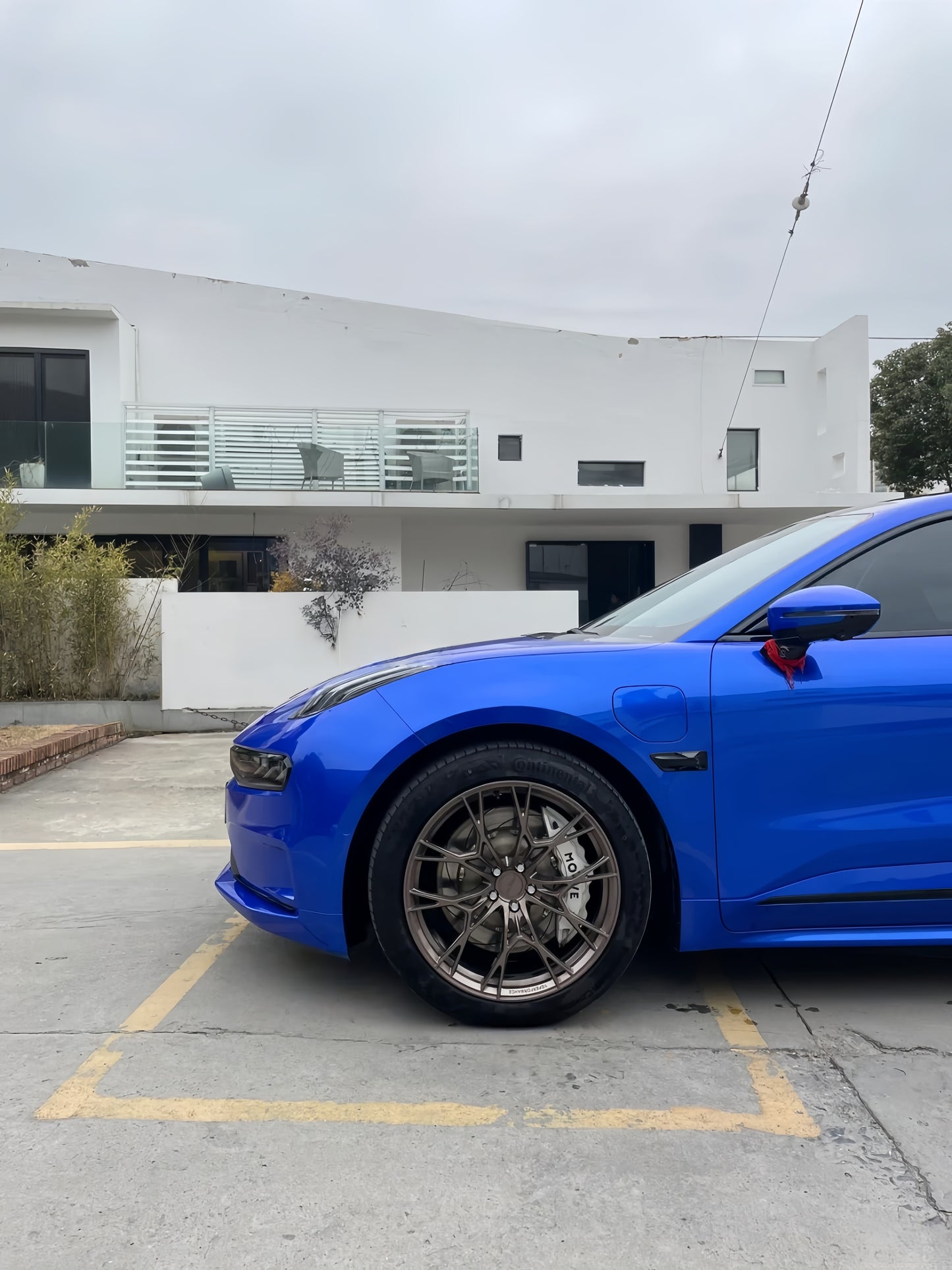 Anole Glossy Metallic Bright Blue Azure Blue Car Vinyl Wrap