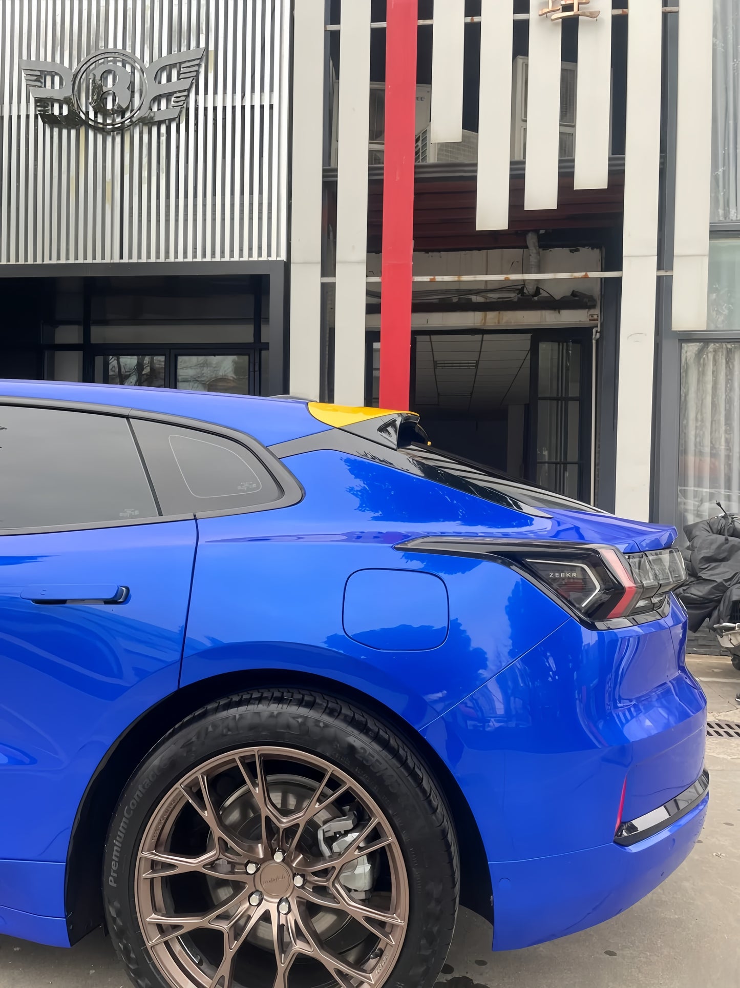 Anole Glossy Metallic Bright Blue Azure Blue Car Vinyl Wrap