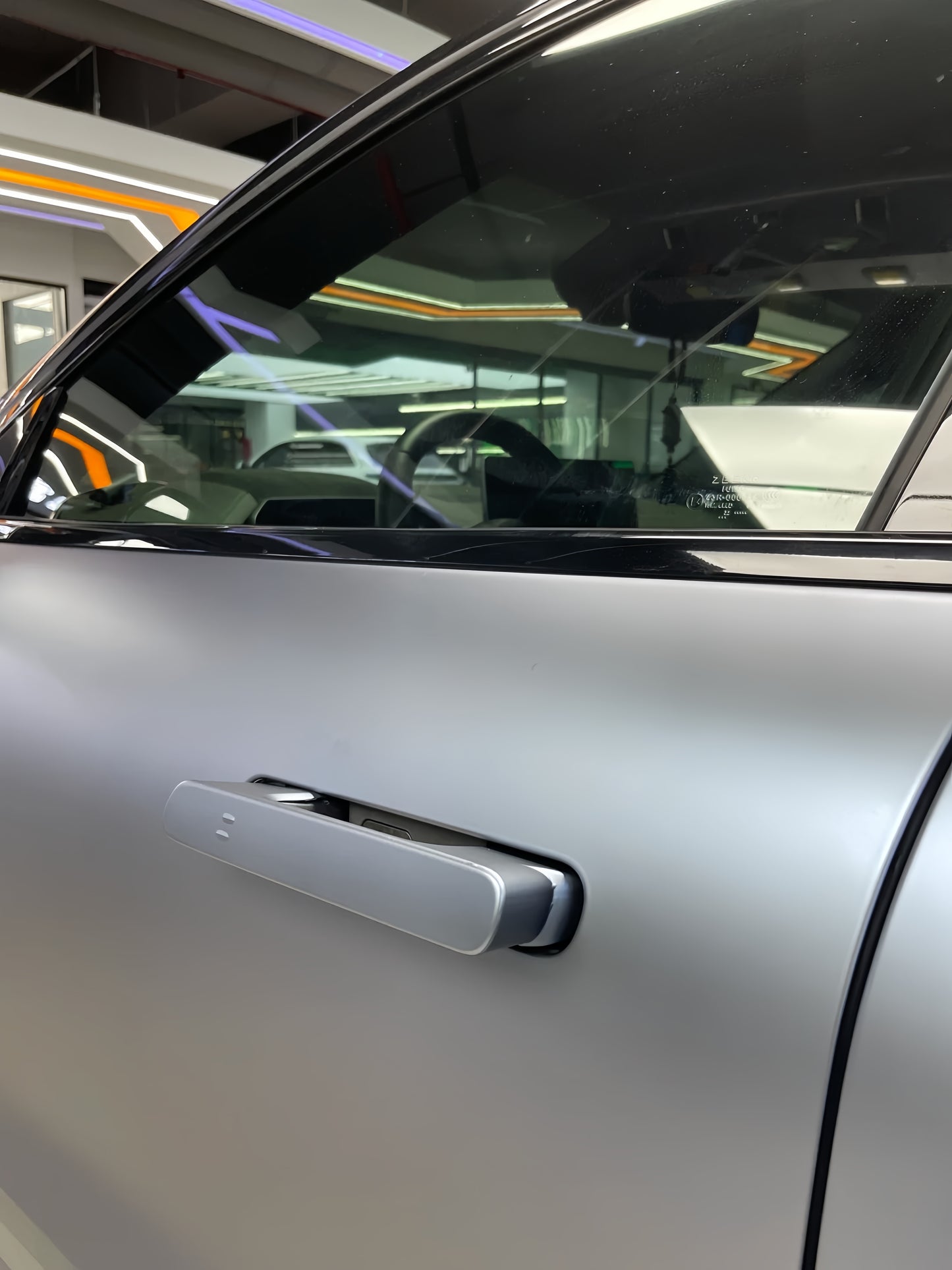 Anole Matte Silk Gray Blue Vinyl Car Wrap