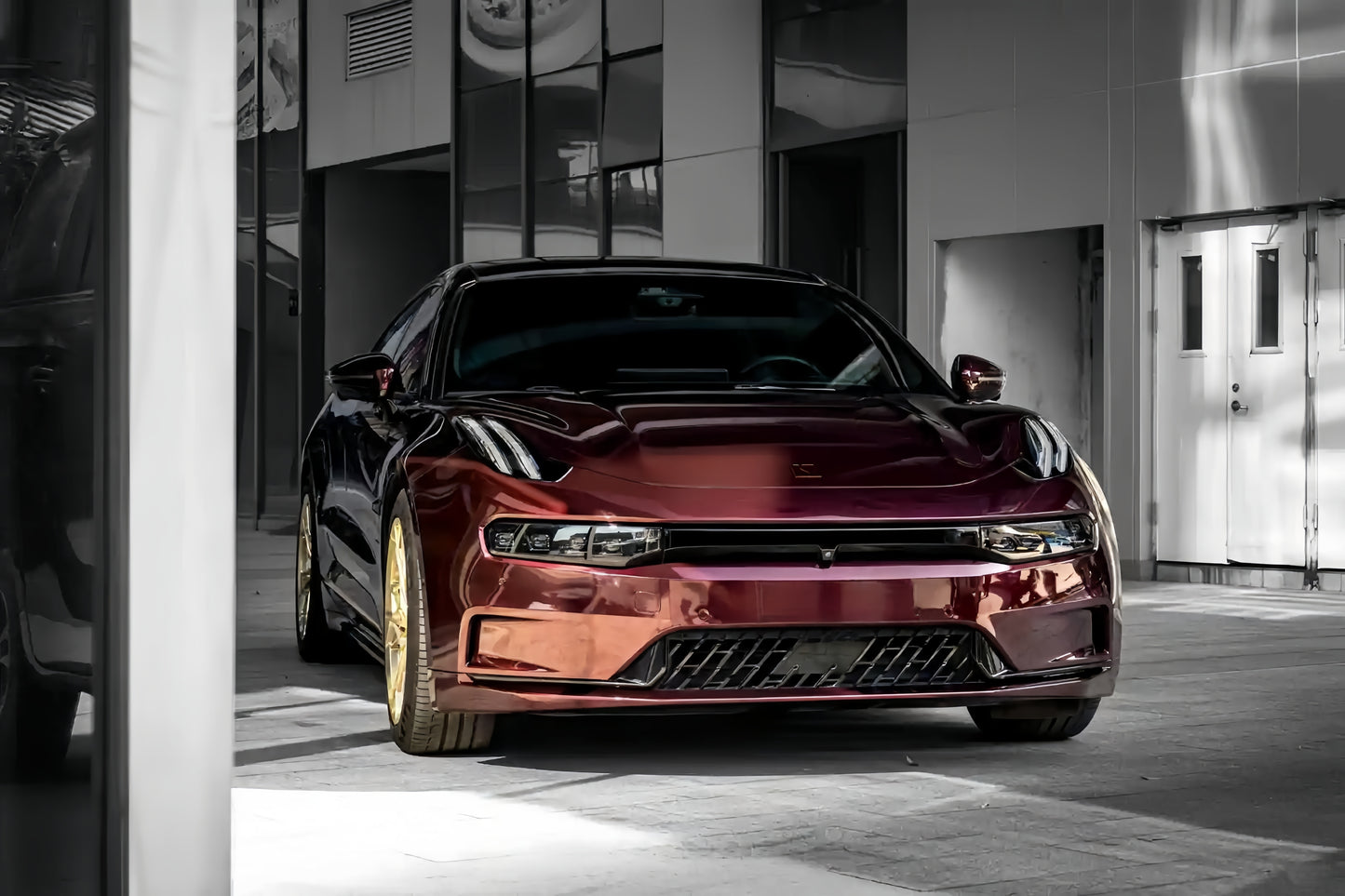 Anole Glossy Metallic Victoria Violet Vinyl Car Wrap