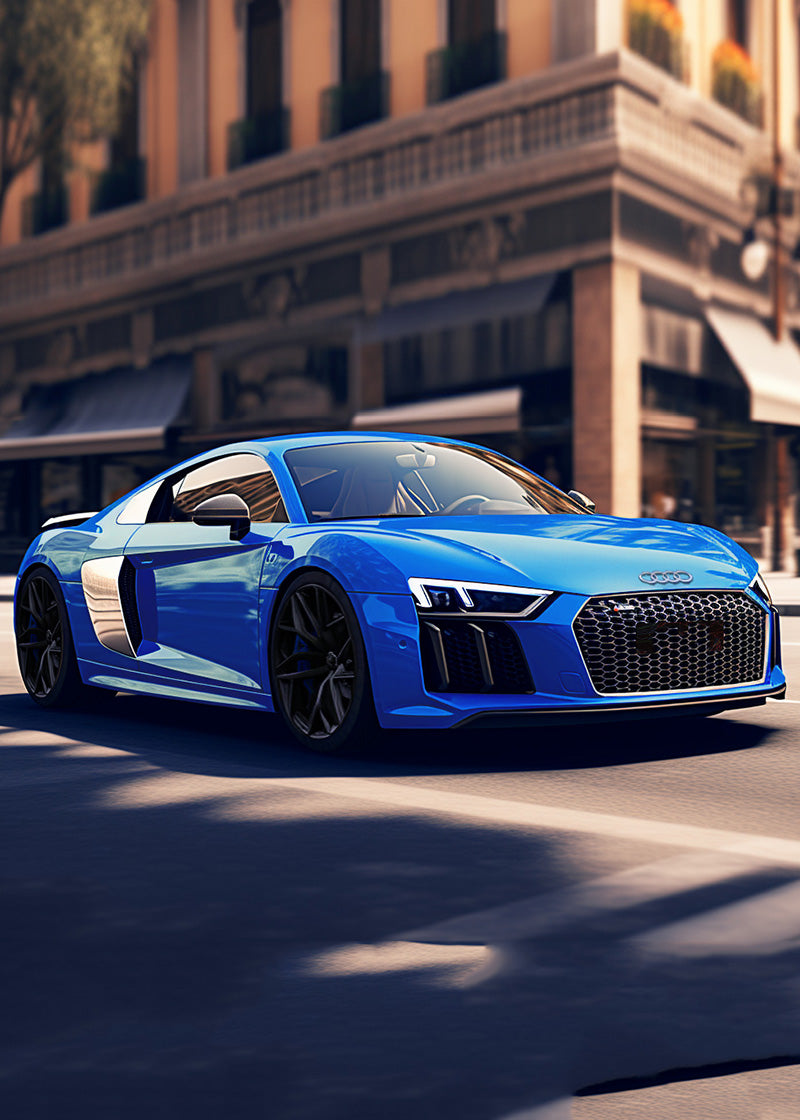 Anole Glossy Metallic Bright Blue Azure Blue Car Vinyl Wrap