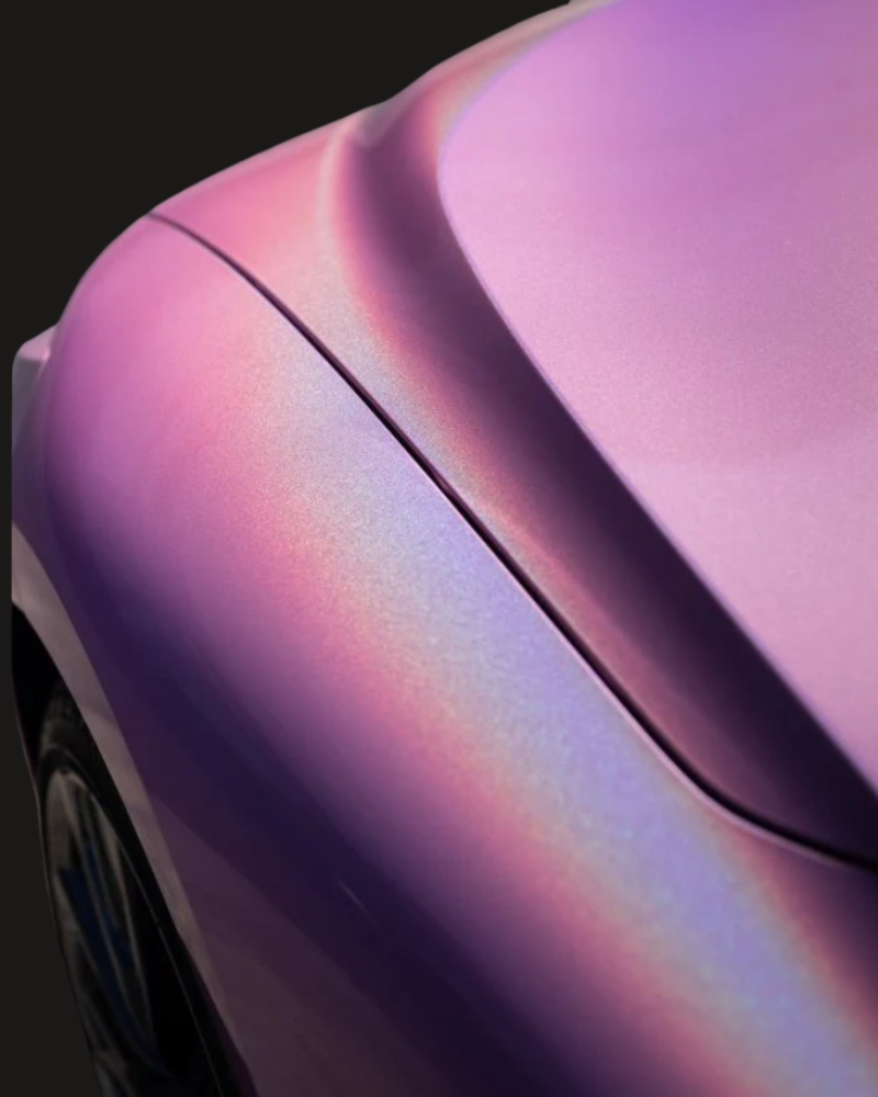 Anole Glossy Iridescent Pink Laser Car Vinyl Wrap