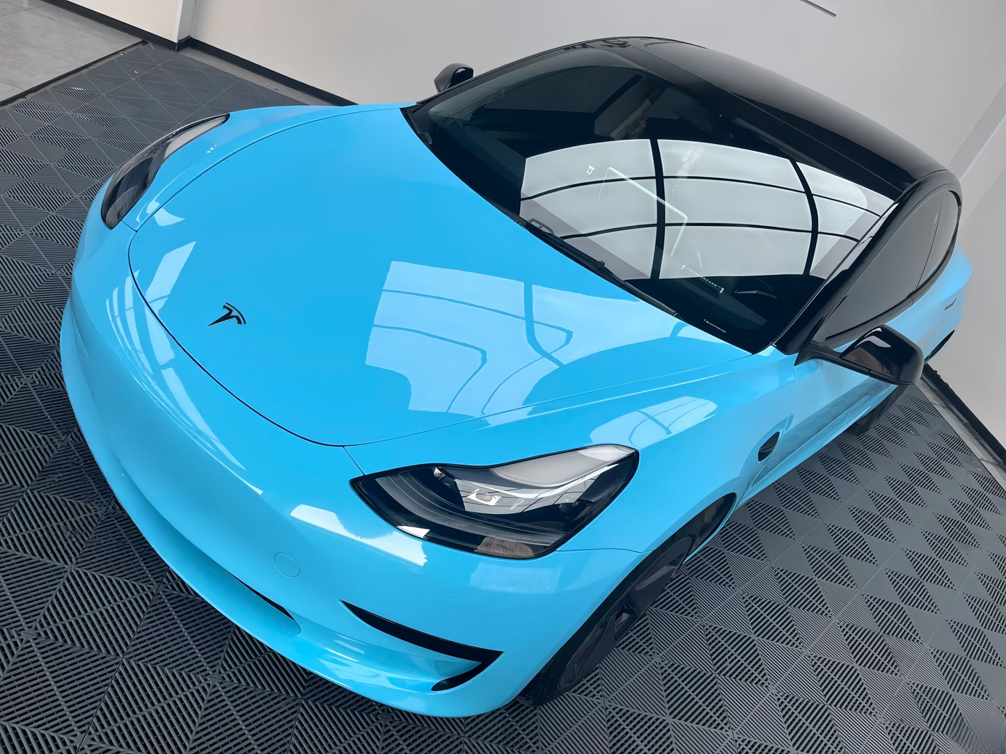 Anole High Clossy Crystal Light Blue Car Wrap Vinyl
