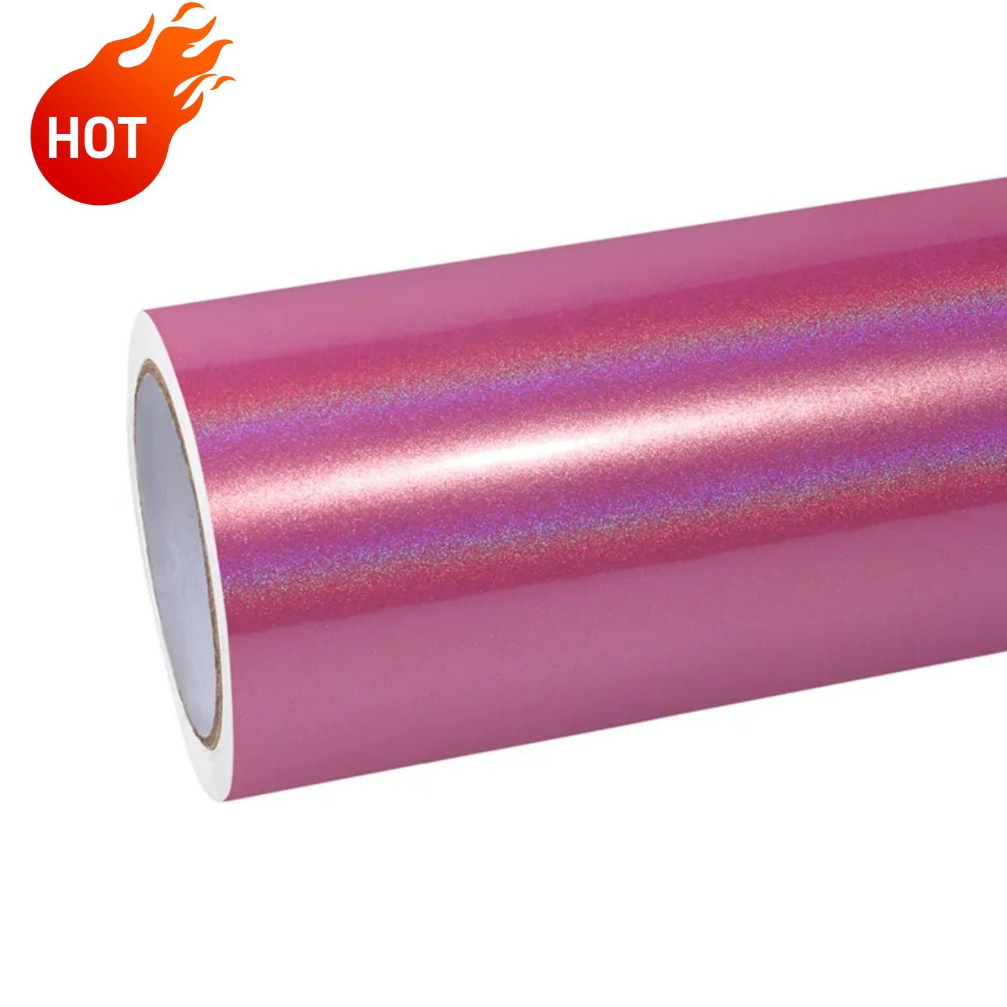 Anole Glossy Iridescent Pink Laser Car Vinyl Wrap