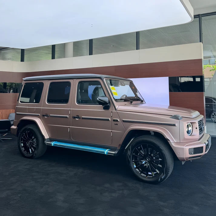 Anole Satin Chrome Silk Rose Gold Vinyl Car Wrap