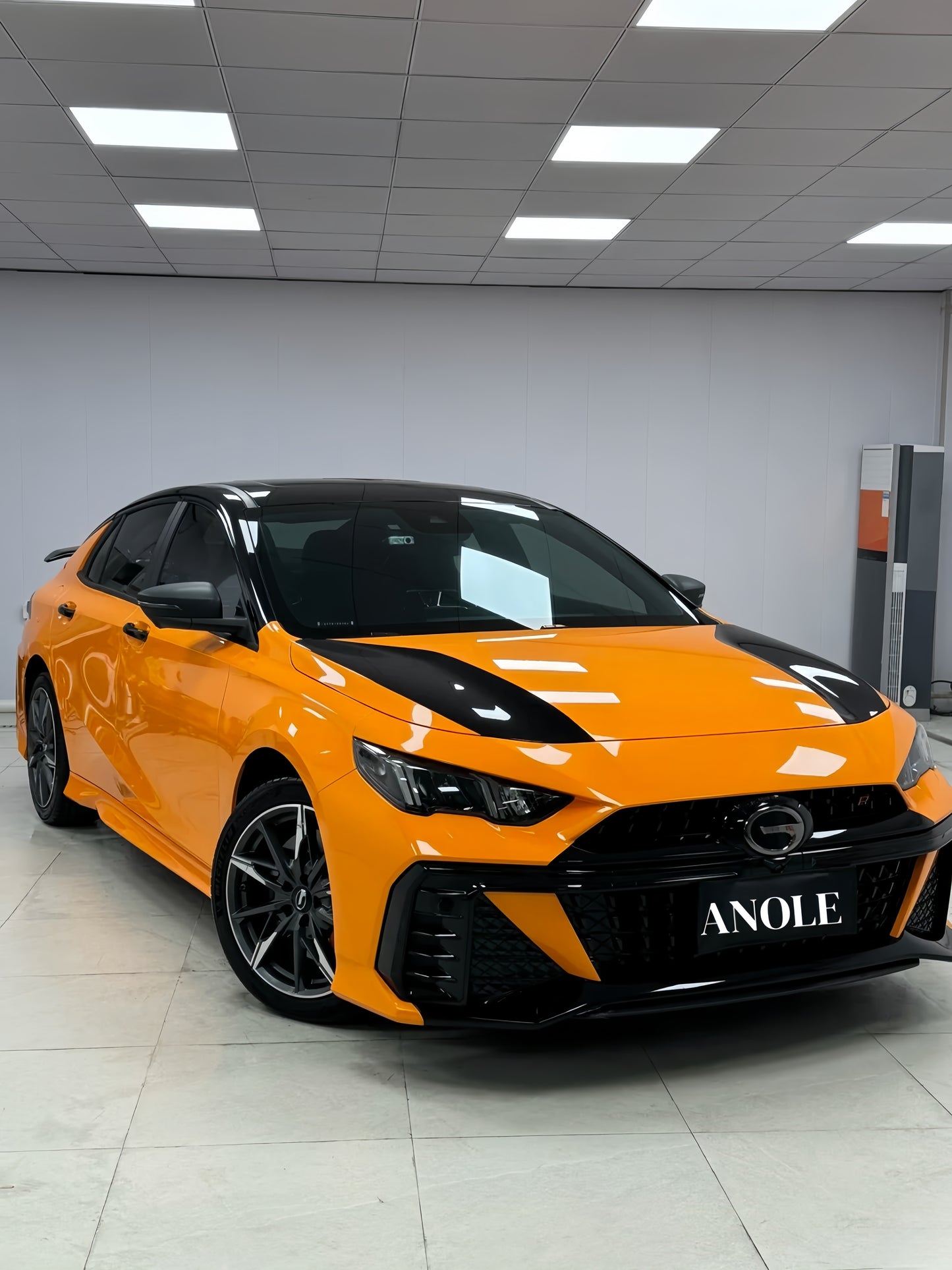 Anole High Glossy McLaren Orange Car Vinyl Wrap