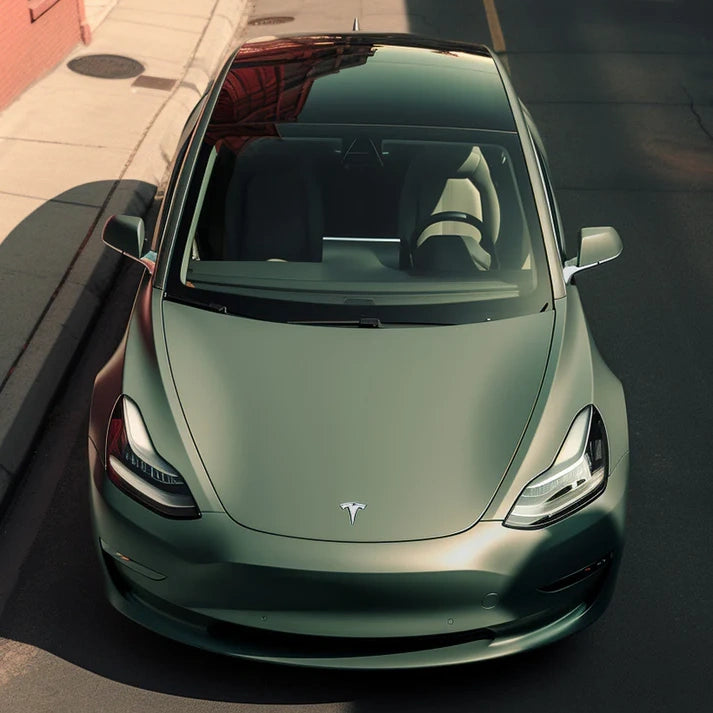 Anole Ceramic Combat Green Vinyl Car Wrap