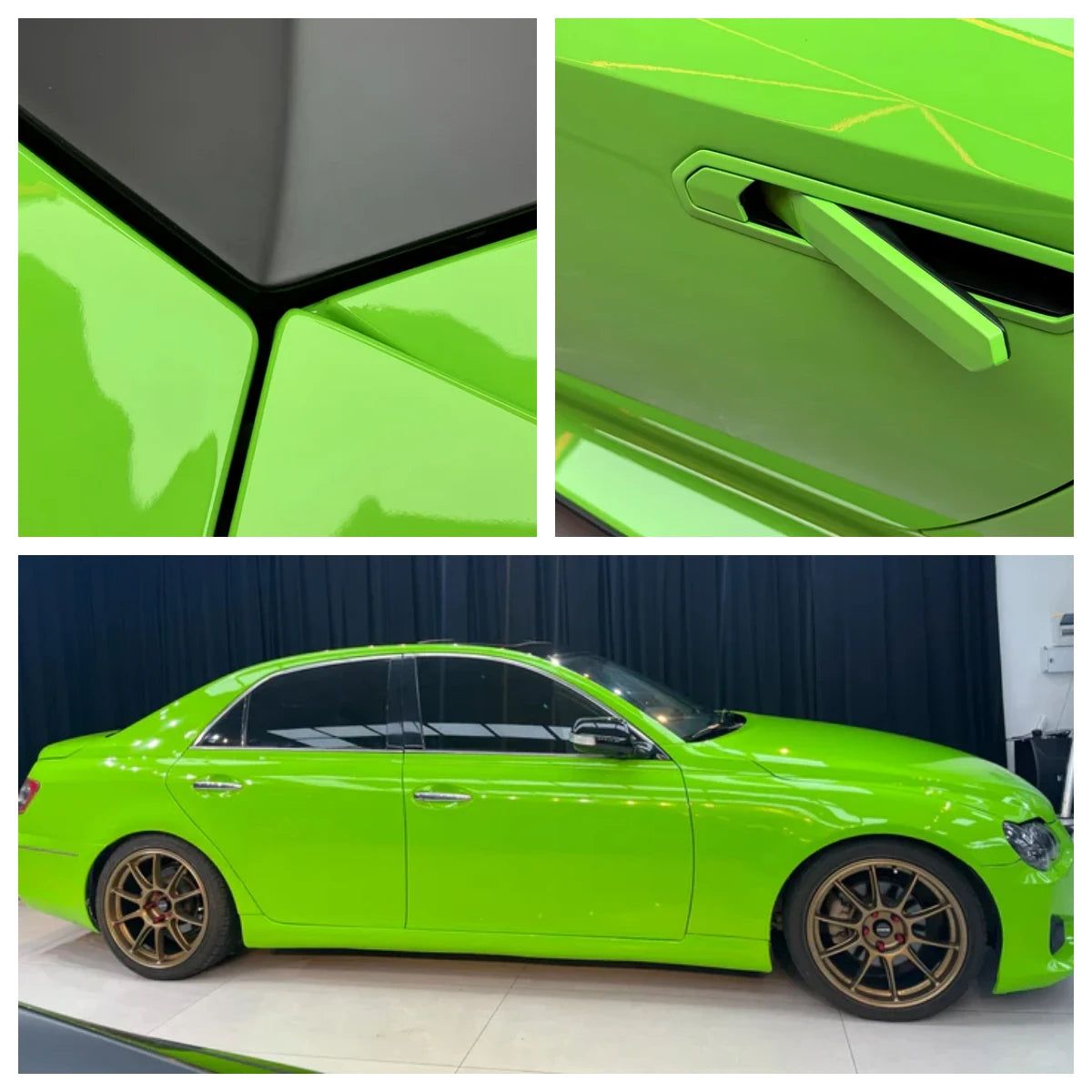 Anole High Glossy Lizard Green Vinyl Car Wrap