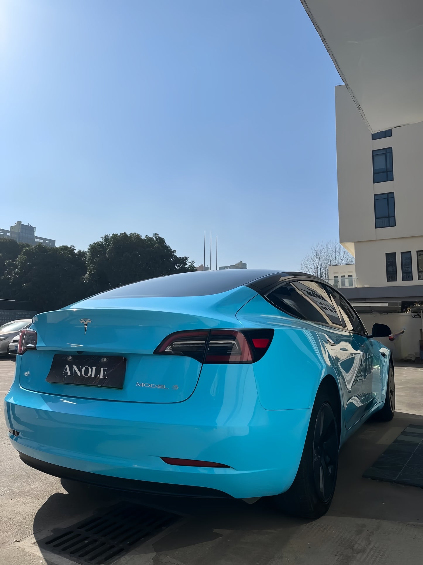 Anole High Clossy Crystal Light Blue Car Wrap Vinyl