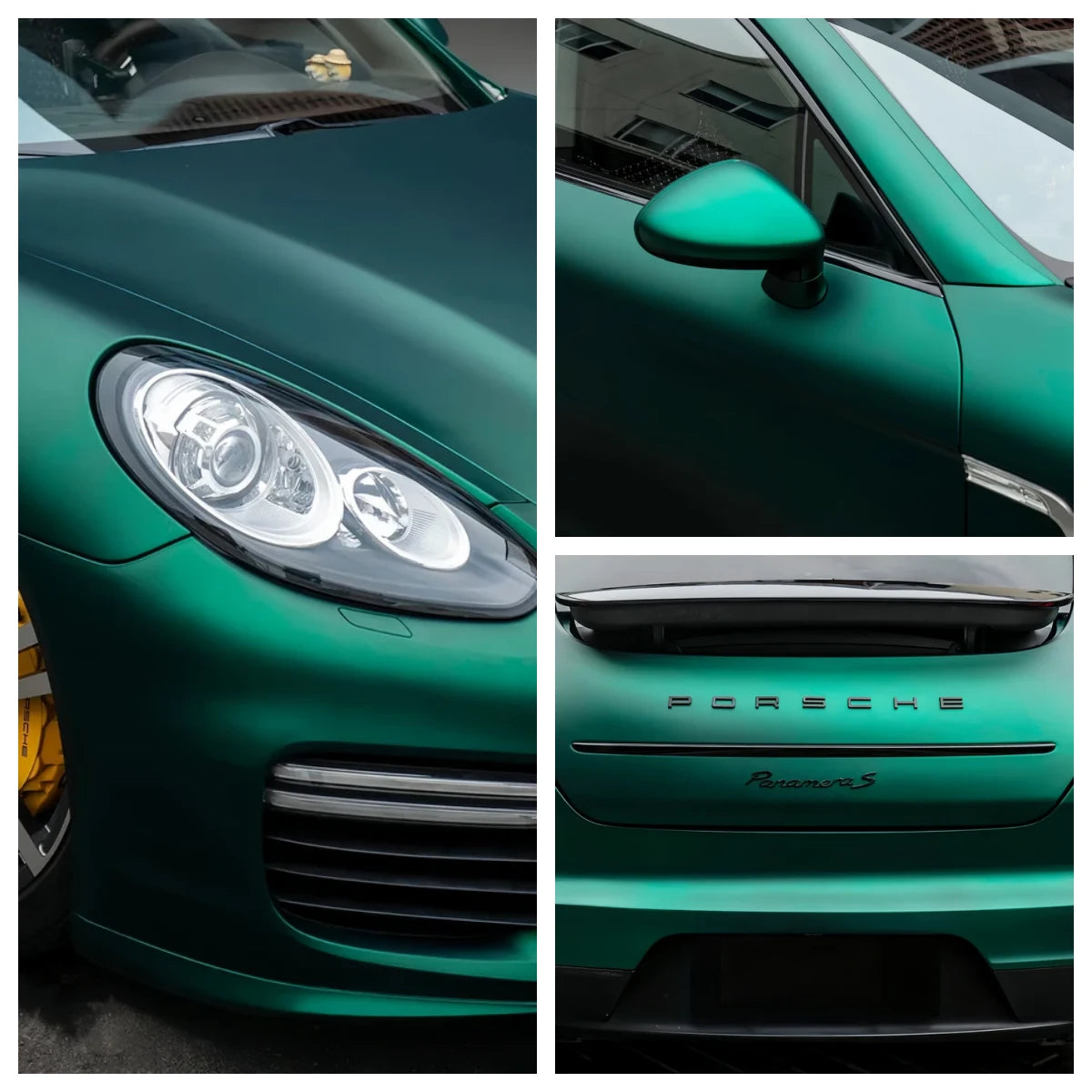 Anole Satin Chrome Silk Green Vinyl Car Wrap