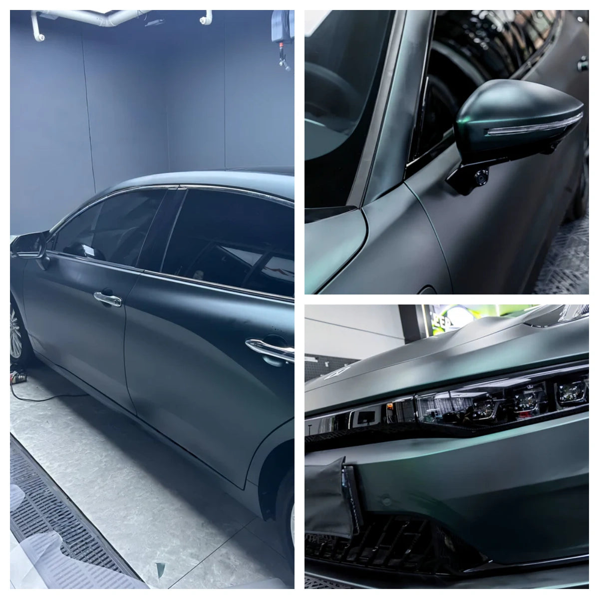 Anole Matte Metallic Forest Green Vinyl Car Wrap
