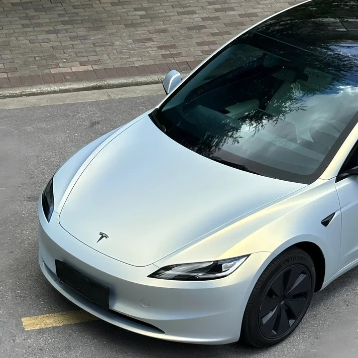 Anole Matte Glitter Metallic Pearl Blue Gold Car Vinyl Wrap