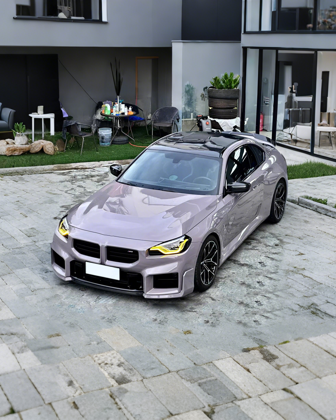 Anole High Glossy Dove Gray Pigeon Gray Vinyl Wrap