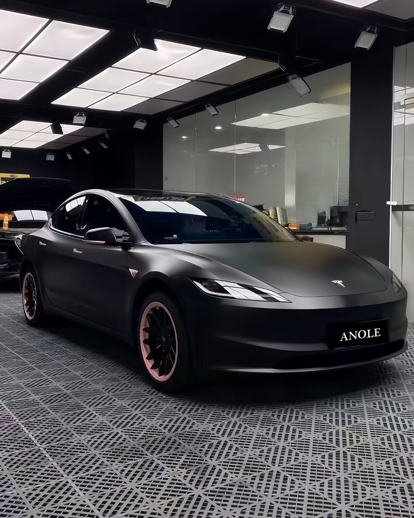 Anole Matte Satin Black Vinyl Wrap