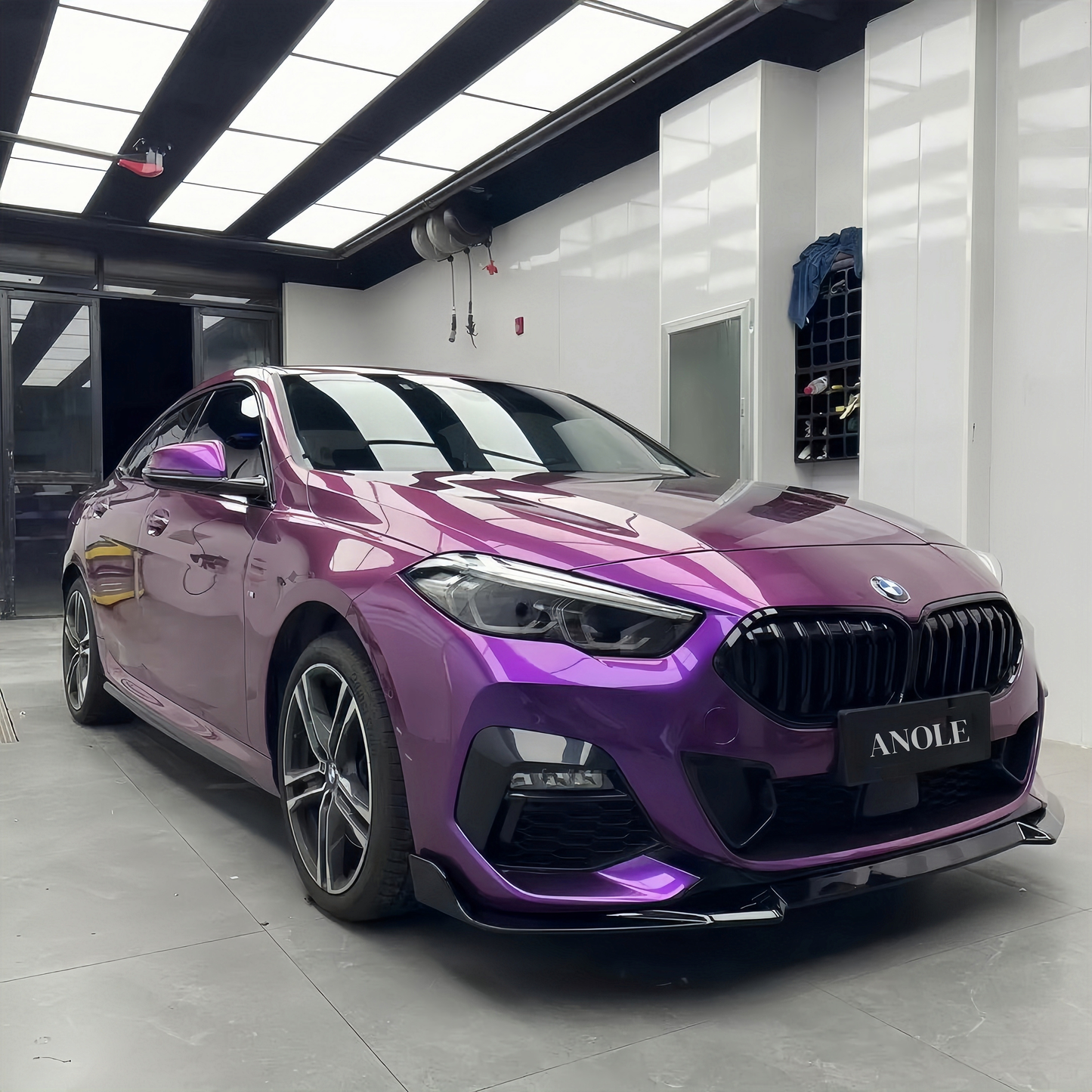 Anole Glossy Metallic Grape Purple Car Vinyl Wrap