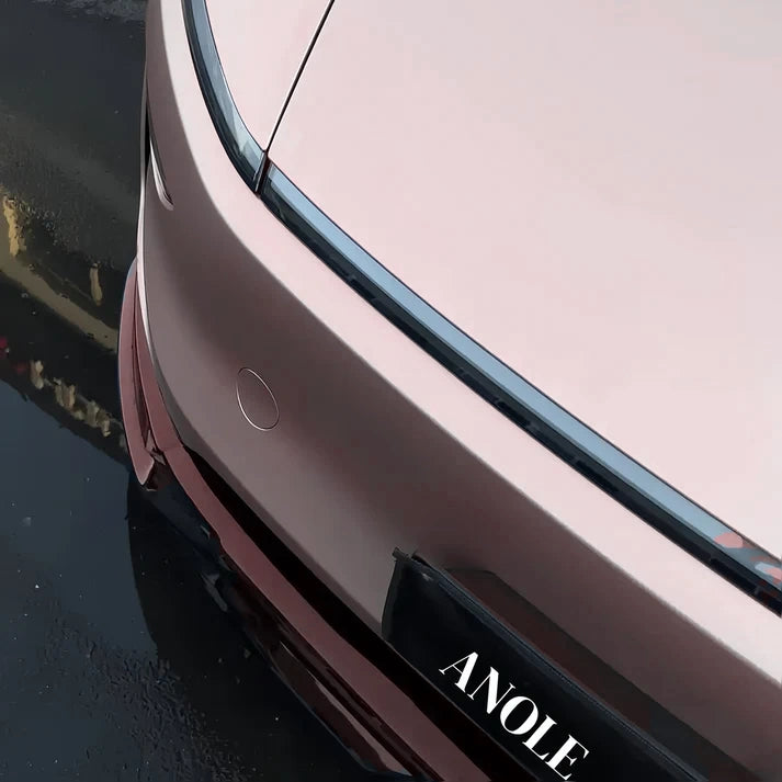 Anole Satin Chrome Silk Rose Gold Vinyl Car Wrap