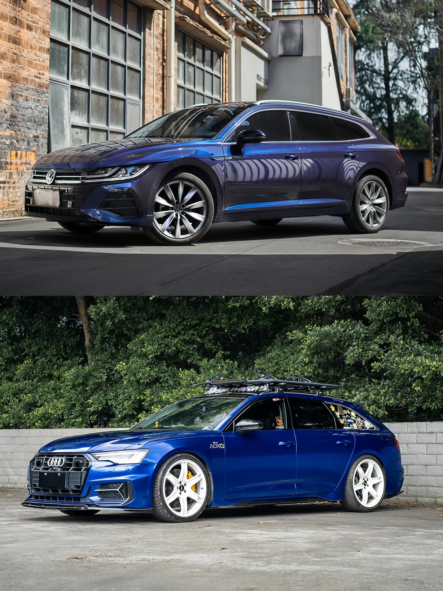 Anole Glossy Metallic Navara Blue Audi Car Vinyl Wrap