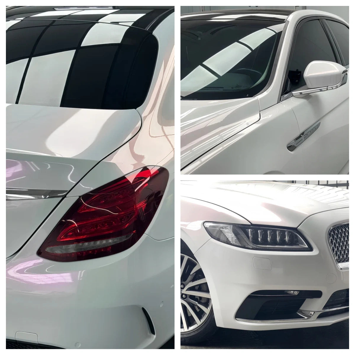 Anole High Glossy White Red Vinyl Car Wrap