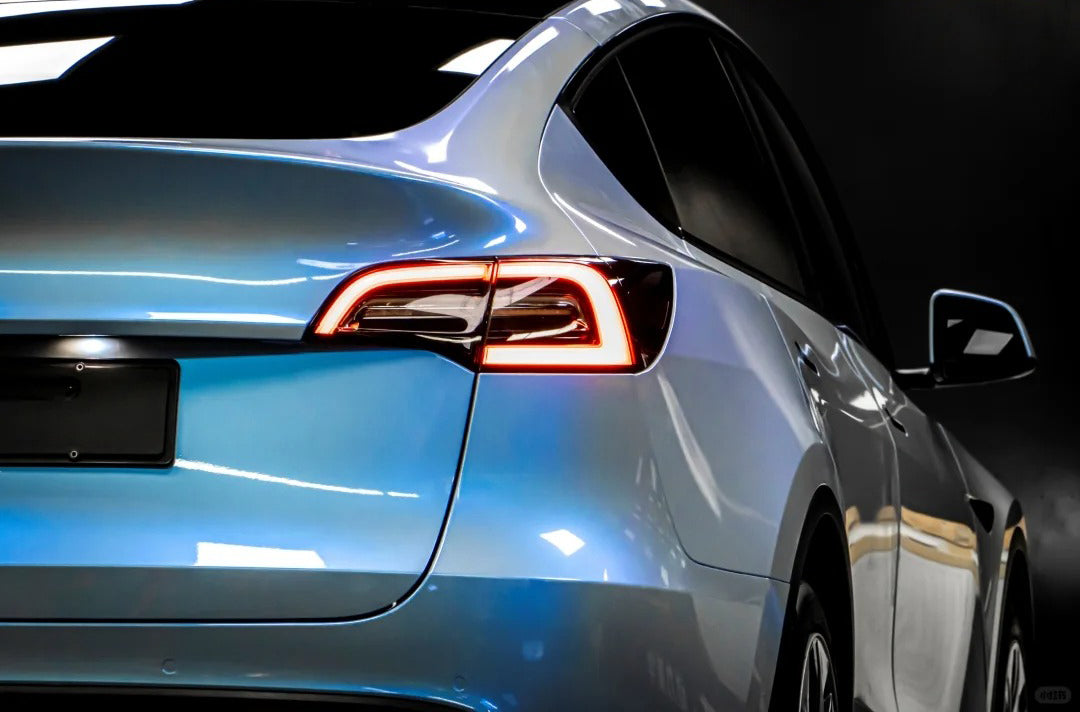Anole Candy Metallic Dark Gray Blue Car Vinyl Wrap