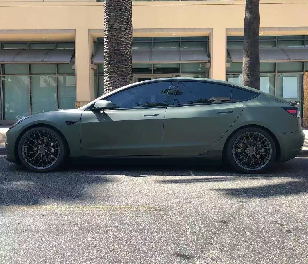 Anole TPU Satin Army Green Color PPF Paint Protection Film