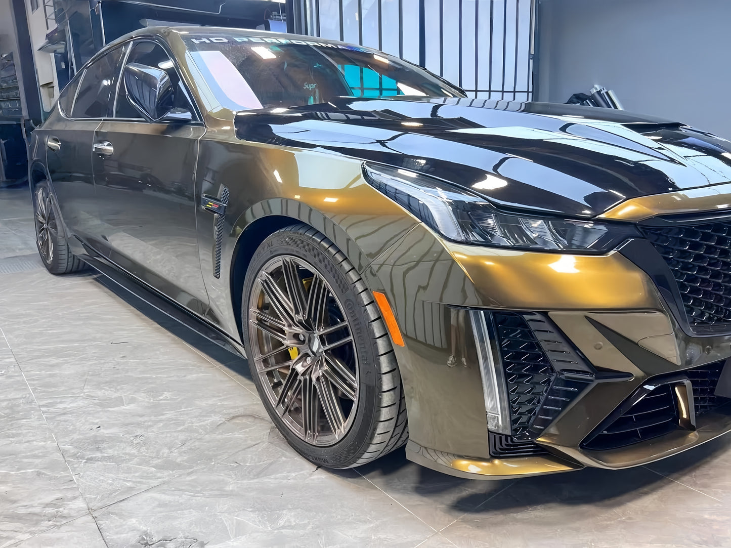 Anole Glossy Metallic Midnight Gold Car Vinyl Wrap