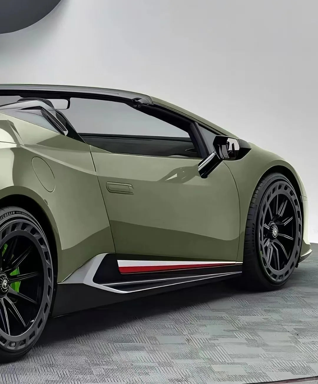 Anole Super Glossy Reseda Battle Green Vinyl Car Wrap