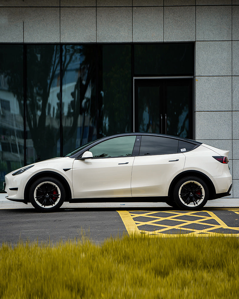 Anole High Glossy Simply White Avorio Cream Vinyl Car Wrap