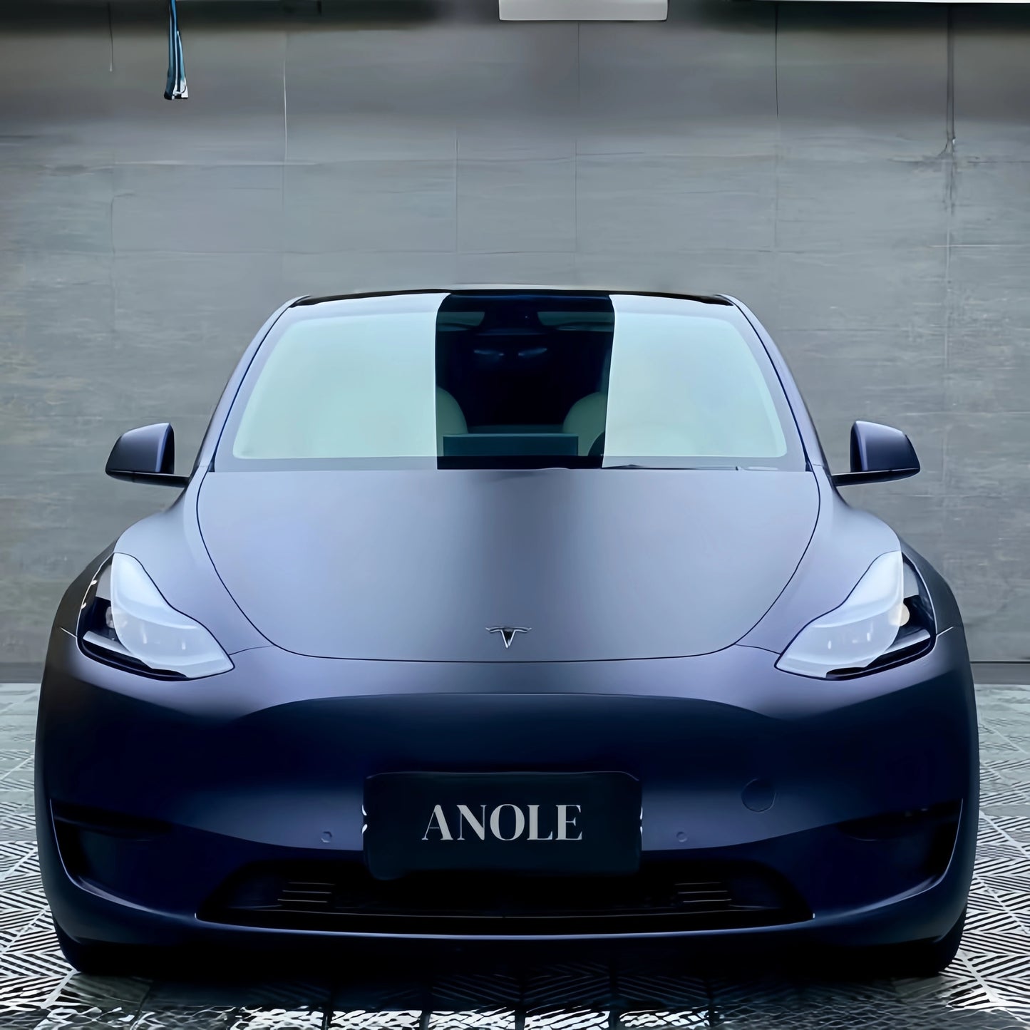 Anole Satin Chrome Saint Patrick Blue Vinyl Car Wrap