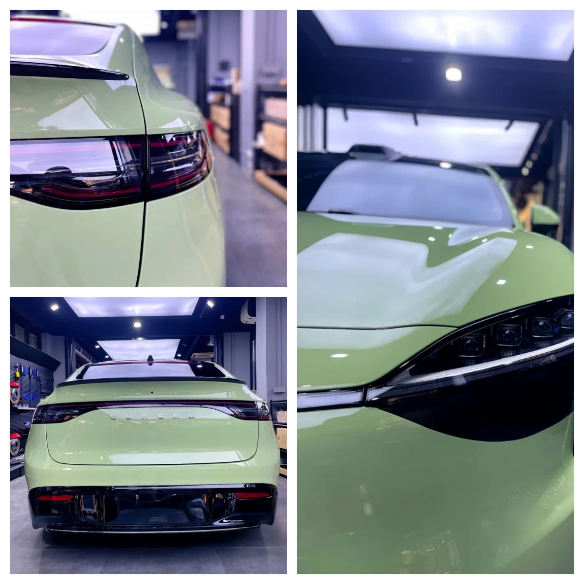 Anole High Glossy Light Khaki Green Vinyl Car Wrap