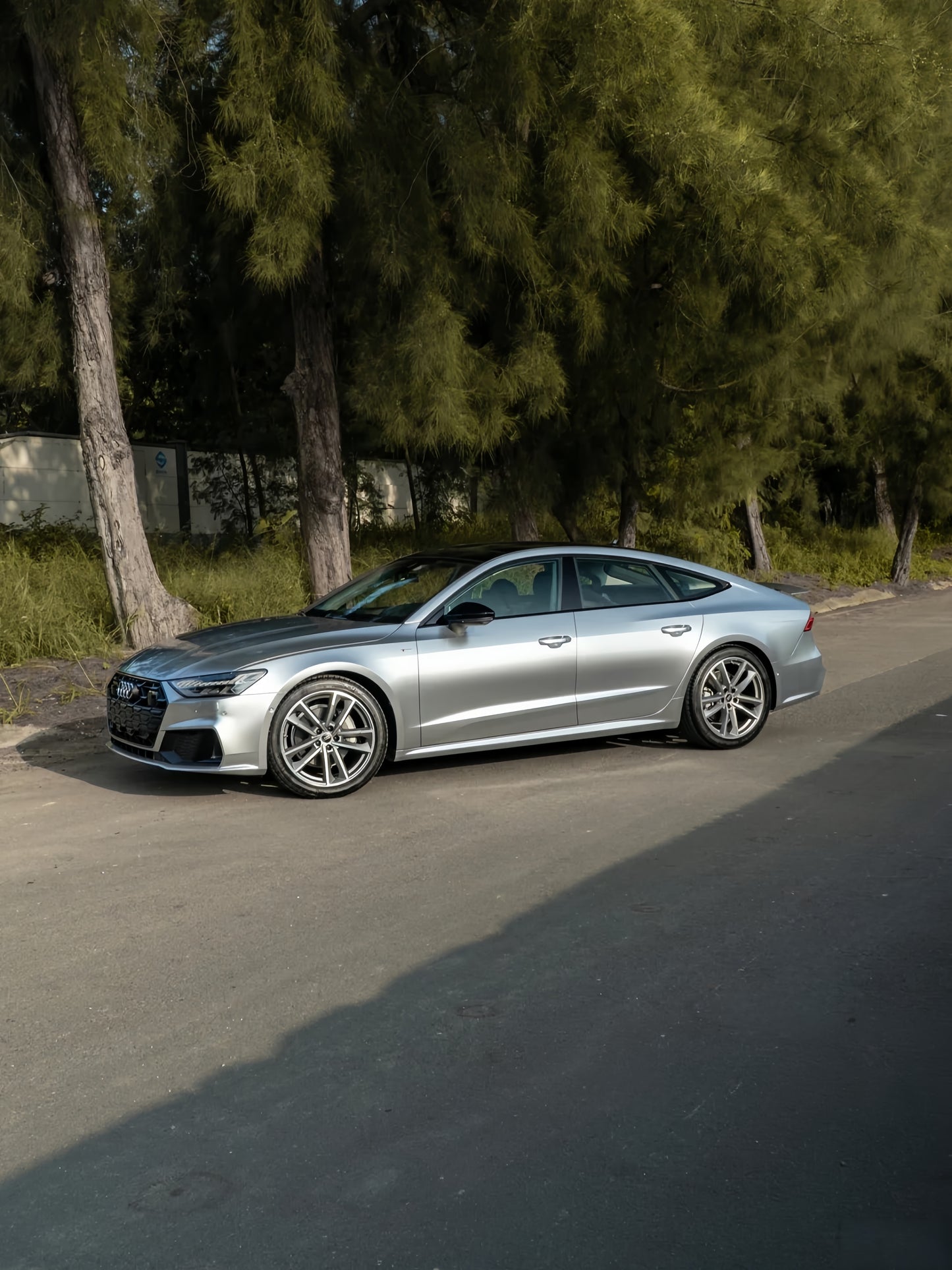 Anole Glossy Metallic Florett Silver Car Vinyl Wrap