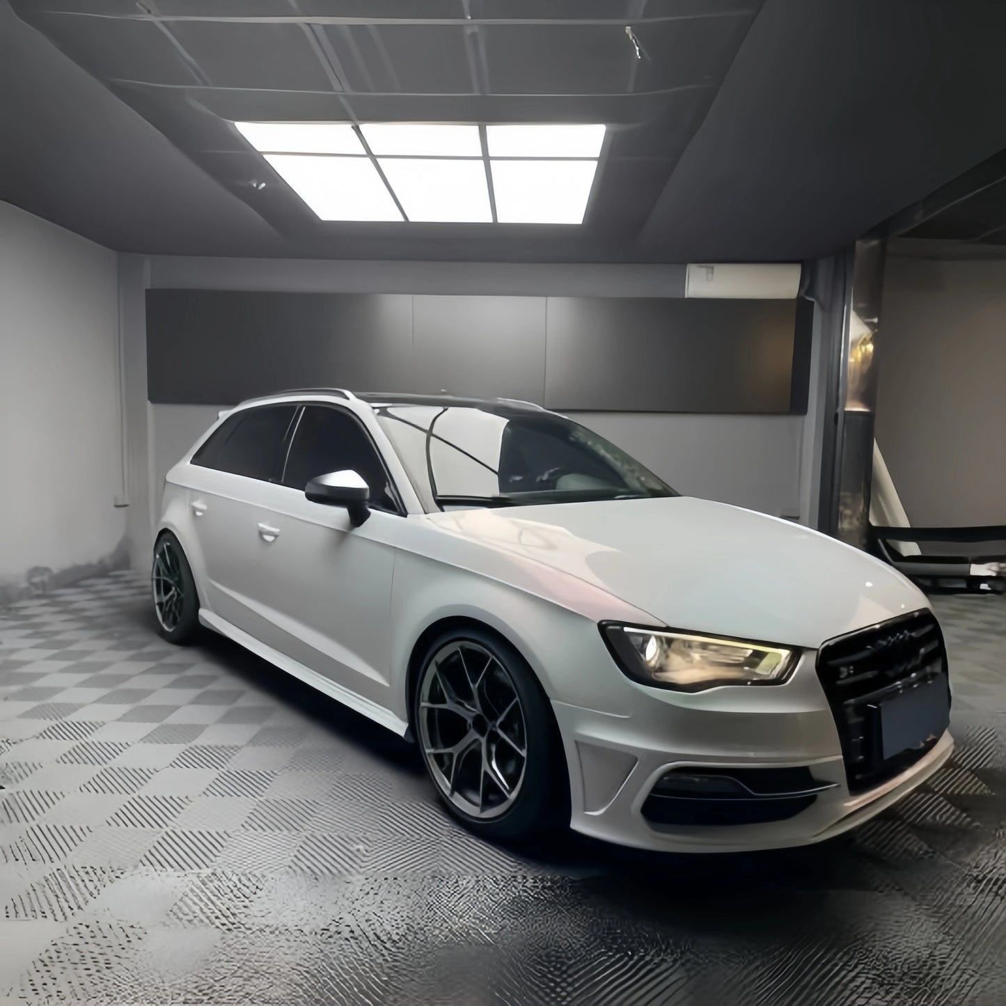 Anole High Glossy White Red Vinyl Car Wrap