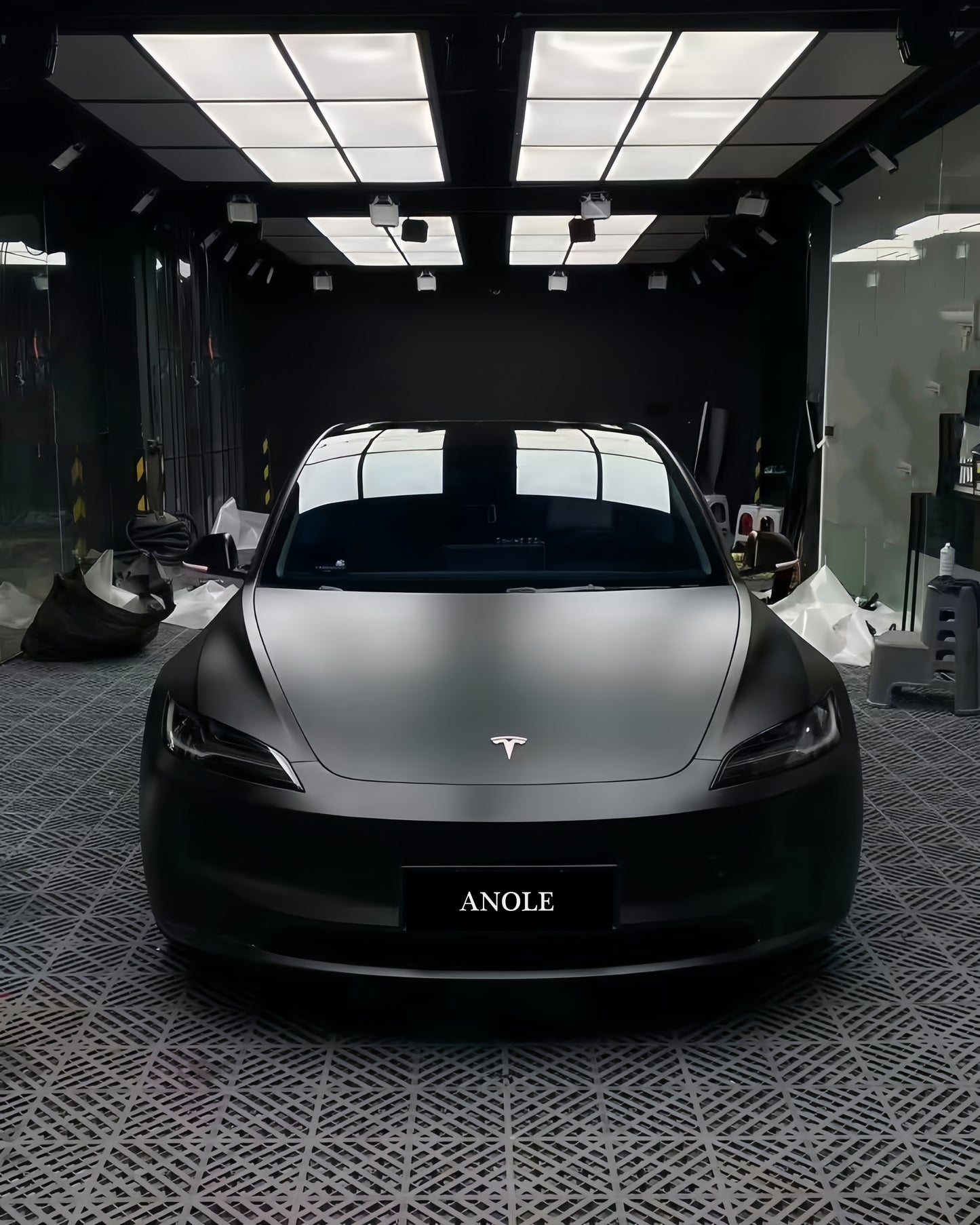 Anole Matte Satin Black Vinyl Wrap