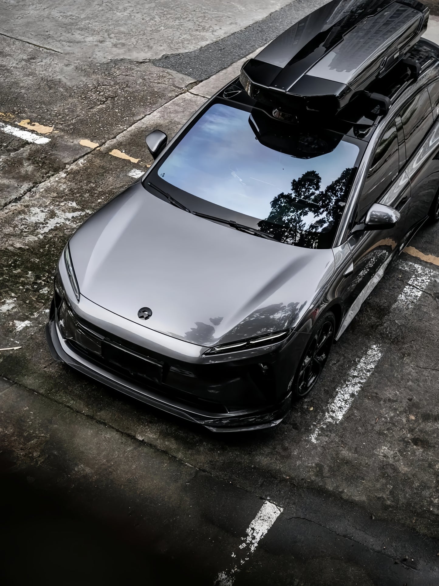 Anole Glossy Metallic Silver Gray Vinyl Car Wrap