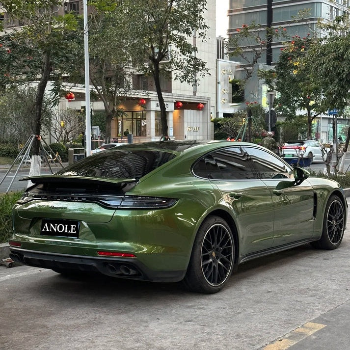 Anole Glossy Metallic Mamba Green Vinyl Car Wrap