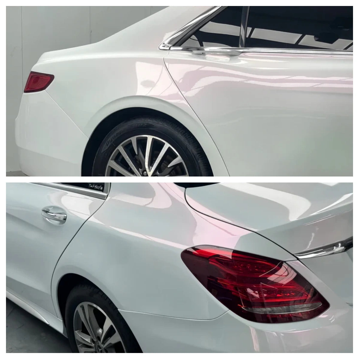 Anole High Glossy White Red Vinyl Car Wrap