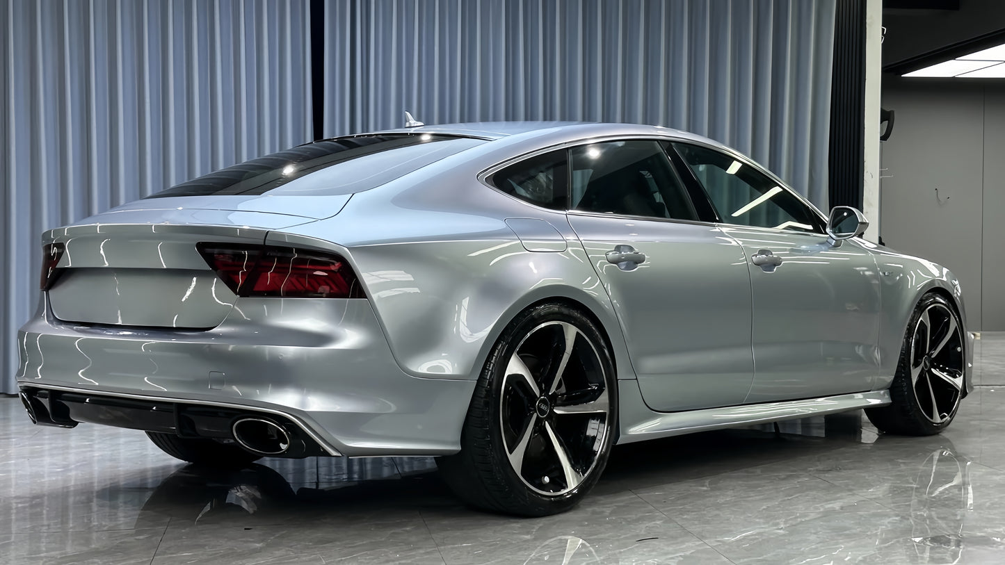 Anole Glossy Metallic Florett Silver Car Vinyl Wrap