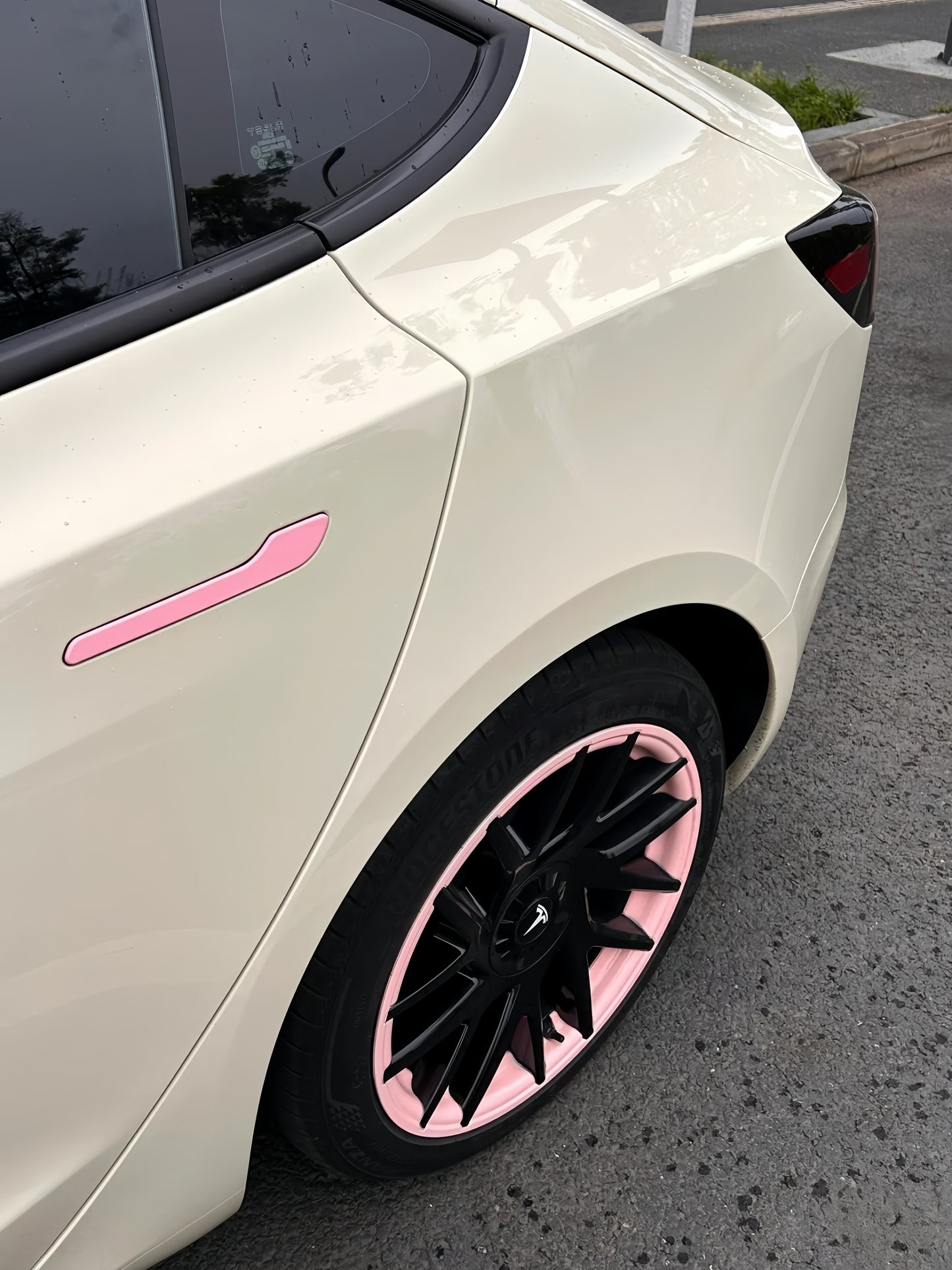 Anole High Glossy Simply White Avorio Cream Vinyl Car Wrap