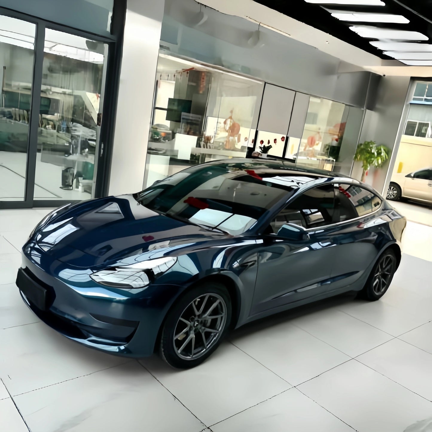 Anole Glossy Metallic Deep Jungle Green Car Vinyl Wrap