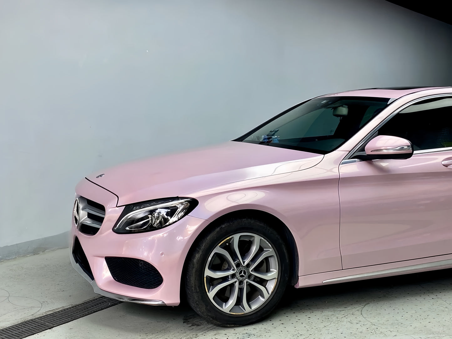 Anole Glossy Iridescent Rouge Pink Laser Car Vinyl Wrap