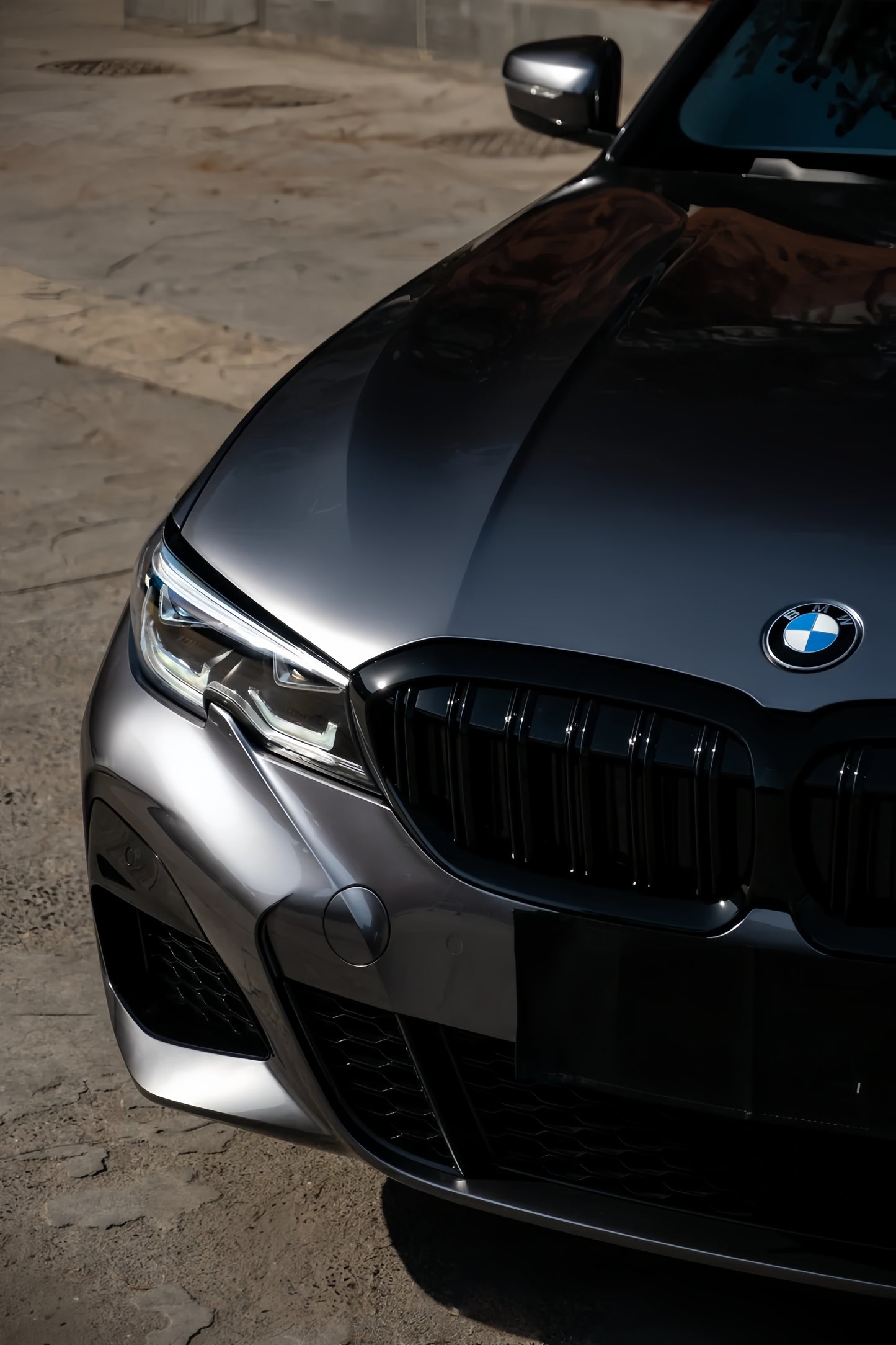 Anole Glossy Metallic Stone Gray Vinyl Car Wrap