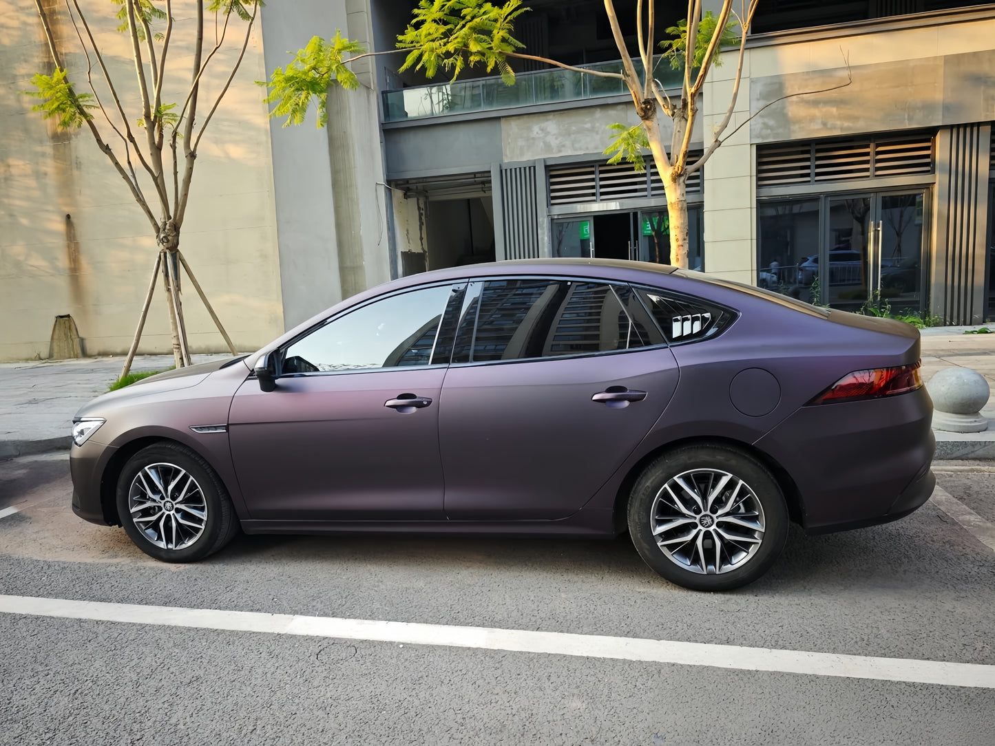 Anole Matte Dark Purple Vinyl Wrap Car