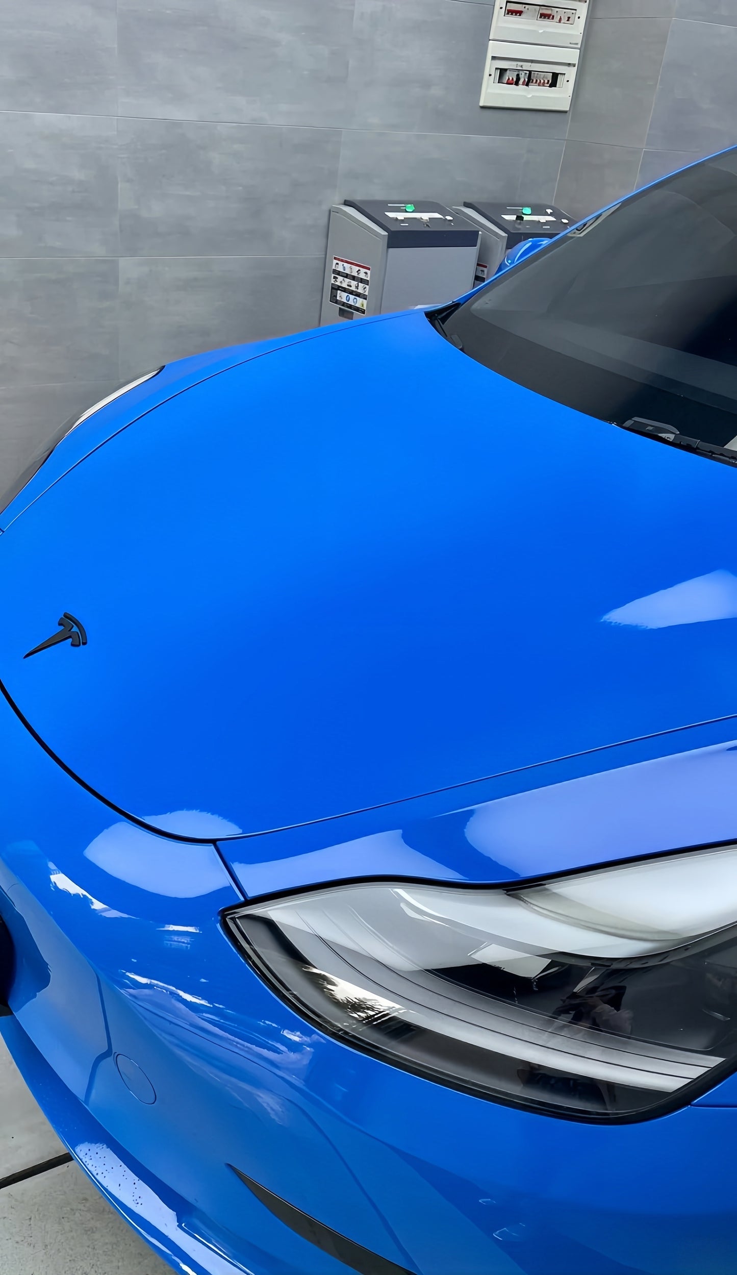 Anole High Gloss Piano Shark Blue Vinyl Car Wrap