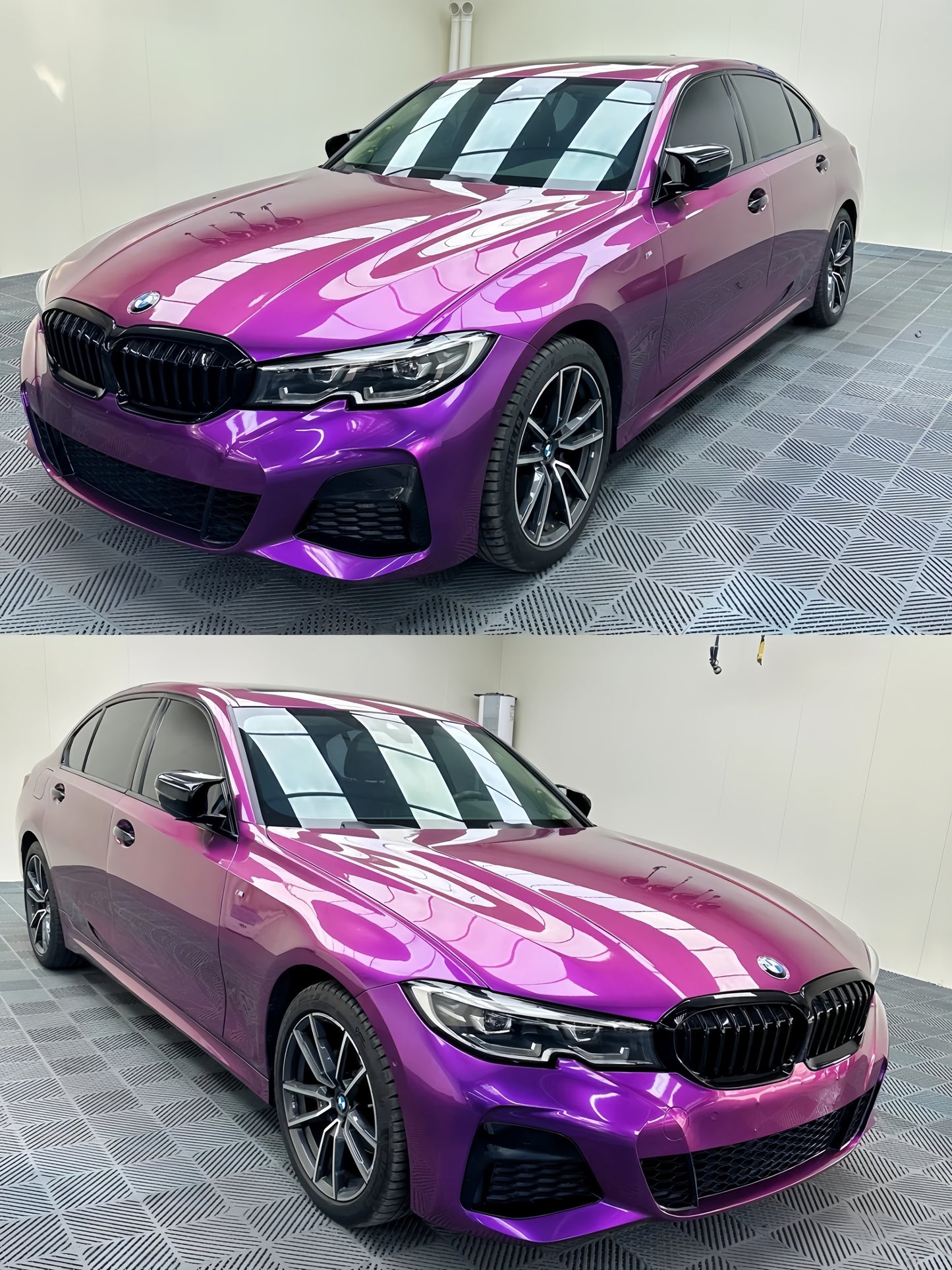 Anole Glossy Metallic Grape Purple Car Vinyl Wrap