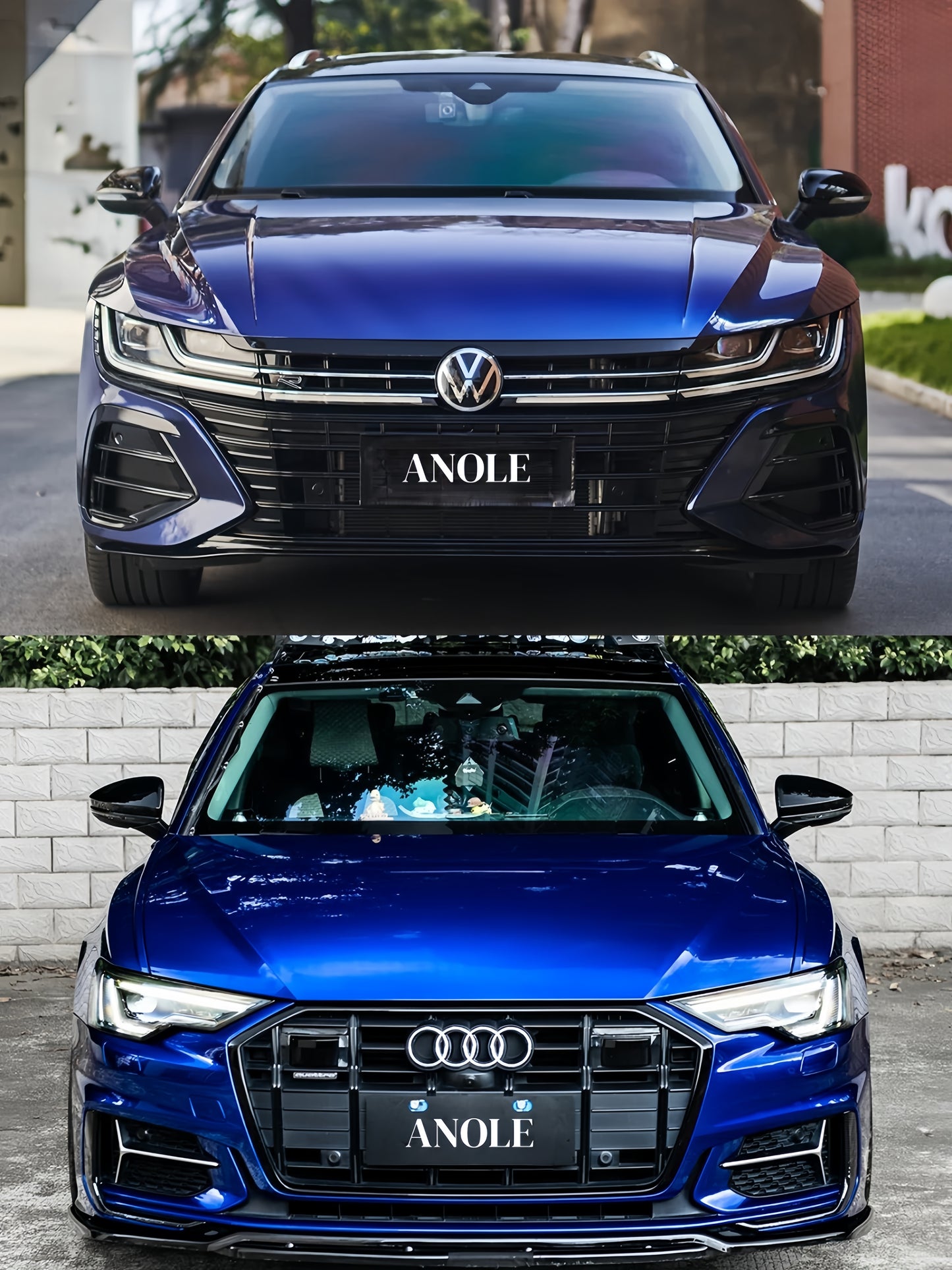 Anole Glossy Metallic Navara Blue Audi Car Vinyl Wrap