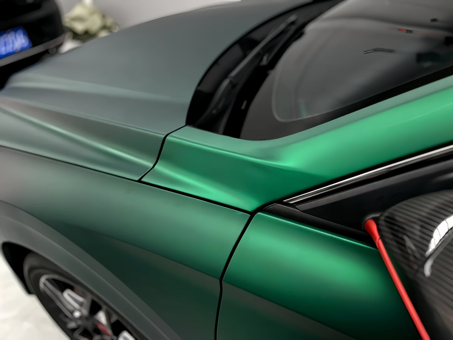 Anole Satin Chrome Silk Green Vinyl Car Wrap