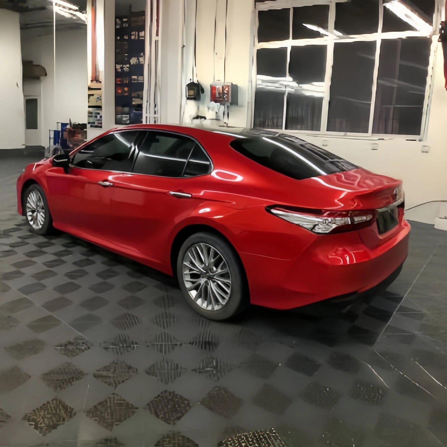 Anole Super Glossy Metallic Vampire Red Vinyl Wrap