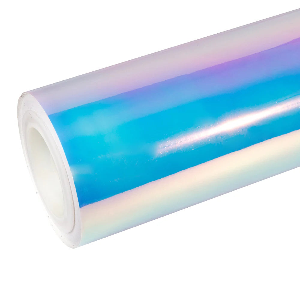 Anole Glossy Iridescent Opal Chrome White Laser Car Vinyl Wrap