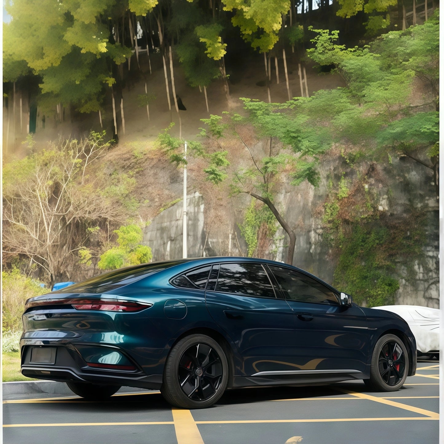 Anole Glossy Metallic Deep Jungle Green Car Vinyl Wrap