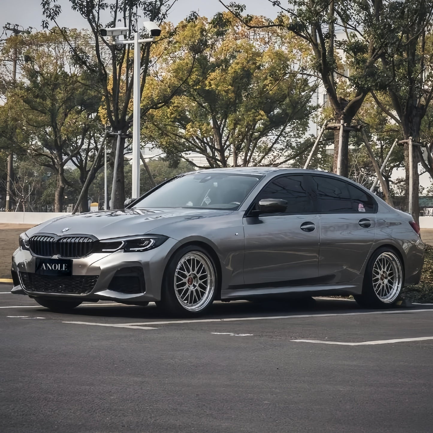 Anole Glossy Metallic Stone Gray Vinyl Car Wrap